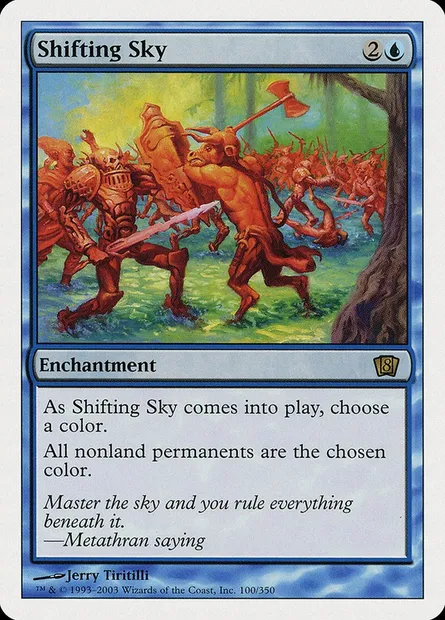 Ciel changeant, carte Magic 8ED 100 — extension Huitième Edition