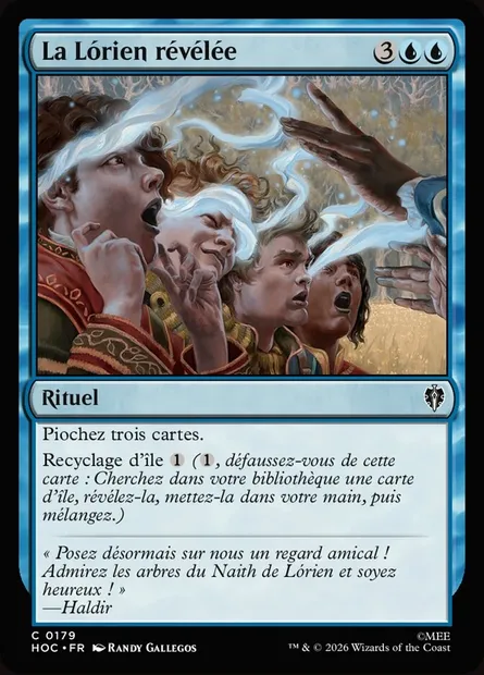 La Lórien révélée, carte Magic HOC 179 — extension The Hobbit Eternal