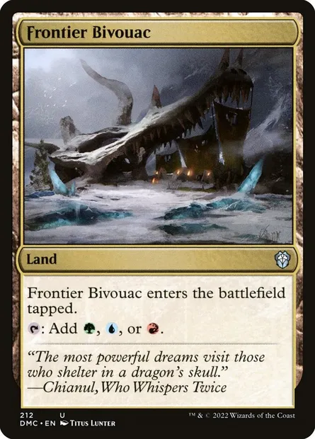 Frontier Bivouac, Magic card DMC 212 — Dominaria United Commander set