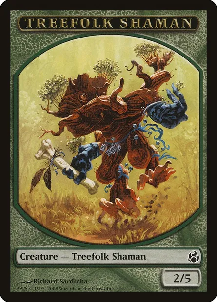 Treefolk Shaman, Magic card TMOR 3 — Morningtide Tokens set