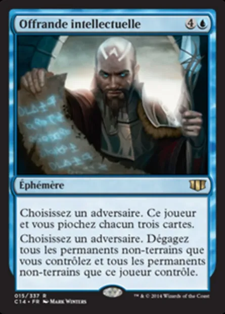 Offrande intellectuelle, carte Magic C14 15 — extension Commander 2014