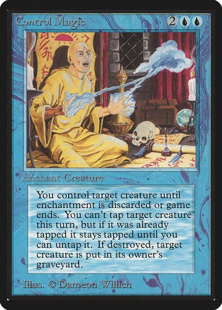 Contrôle magique, carte Magic LEB 53 — extension Limited Edition Beta