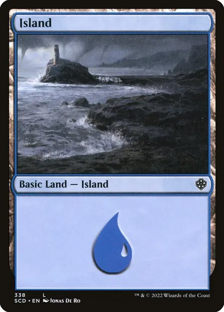 Island, Magic card SCD 338 — Starter Commander Decks set