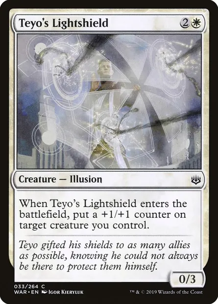 Teyo's Lightshield, Magic card WAR 33 — War of the Spark set