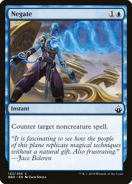 Négation, carte Magic BBD 123 — extension Battlebond