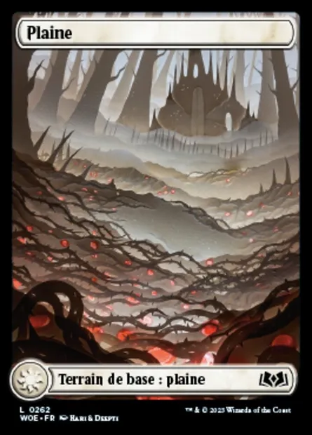 Plaine, carte Magic WOE 262 — extension Wilds of Eldraine