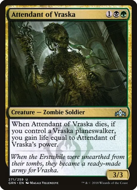 Attendant of Vraska, Magic card GRN 271 — Guilds of Ravnica set