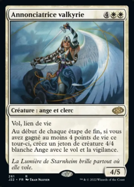 Annonciatrice valkyrie, carte Magic J22 261 — extension Jumpstart 2022