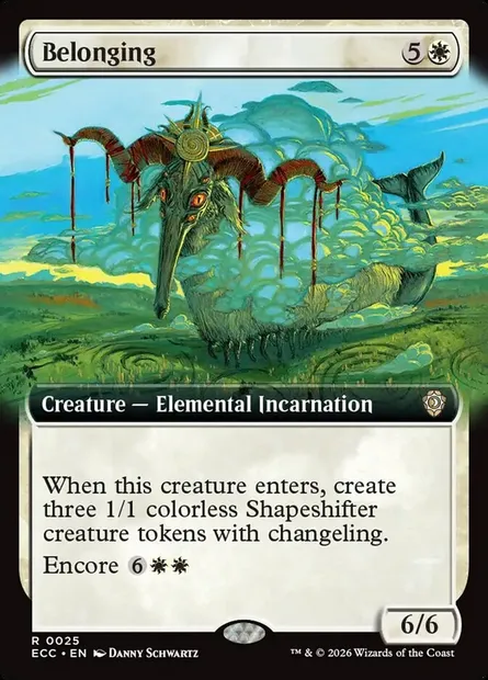 Belonging, Magic card ECC 25 — Lorwyn Eclipsed Commander set