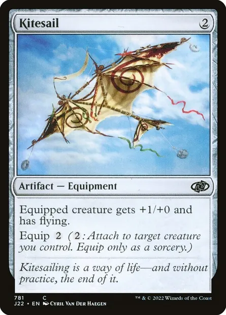 Kitesail, Magic card J22 781 — Jumpstart 2022 set
