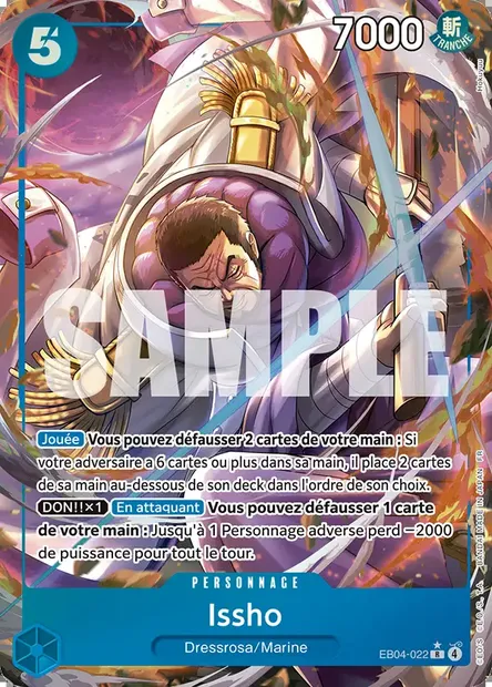 Issho, carte One Piece EB04-022 — extension EGGHEAD CRISIS