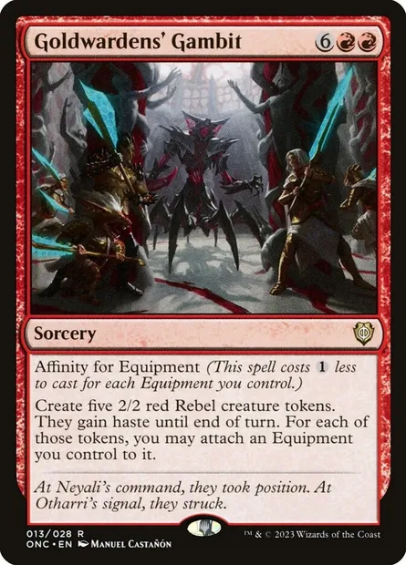 Goldwardens' Gambit, Magic card ONC 13 — Phyrexia: All Will Be One Commander set