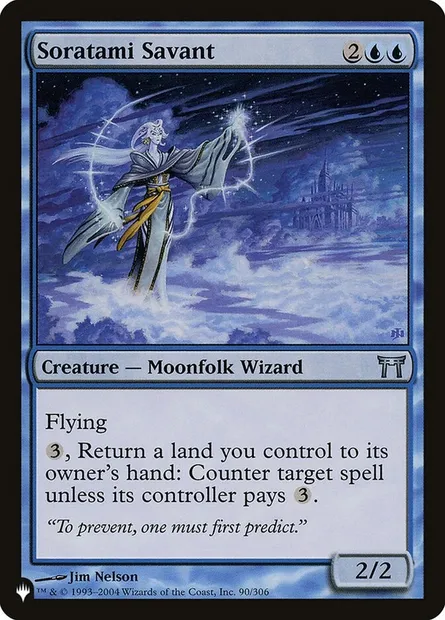 Soratami Savant, Magic card PLST CHK-90 — The List set