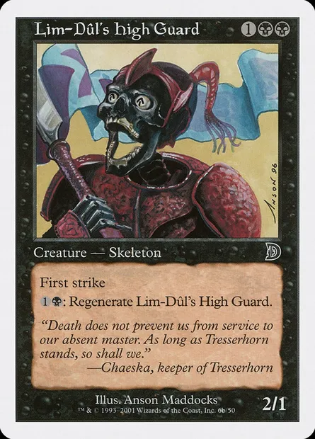 Haute garde de Lim-Dûl, carte Magic DKM 6b — extension Deckmasters