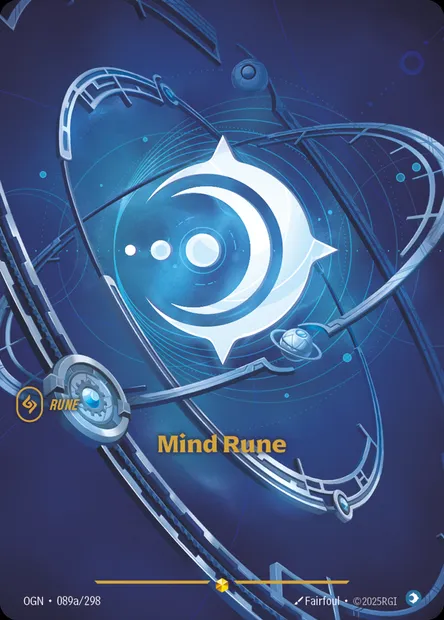 Mind Rune, Riftbound card OGN 089a — Origins set