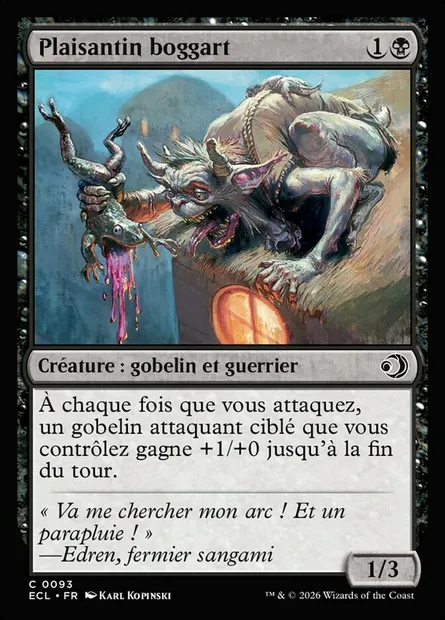 Plaisantin boggart, carte Magic ECL 93 — extension Lorwyn Eclipsed