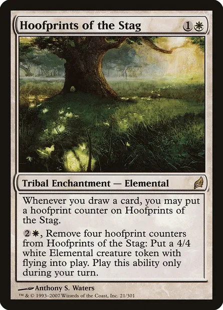 Hoofprints of the Stag, Magic card LRW 21 — Lorwyn set
