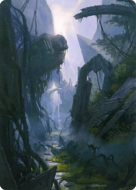 Swamp // Swamp, carte Magic AZNR 14 — extension Zendikar Rising Art Series