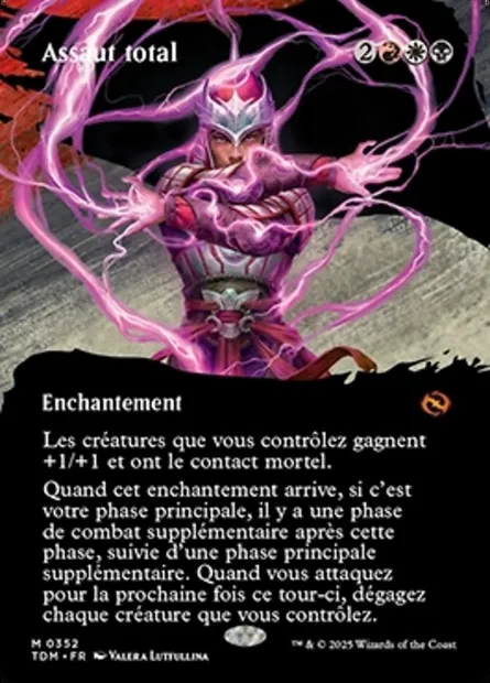 Assaut total, carte Magic TDM 352 — extension Tarkir: Dragonstorm