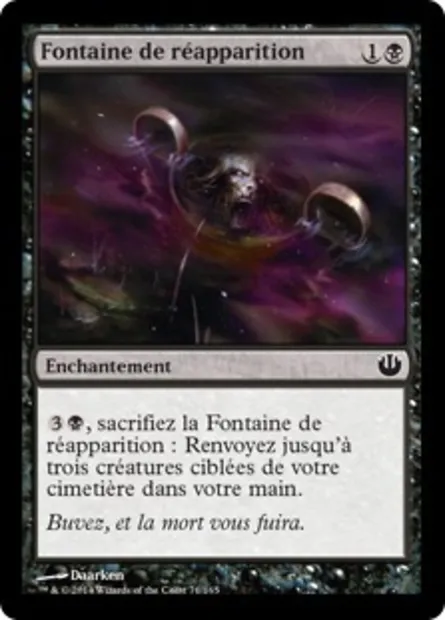 Fontaine de réapparition, carte Magic JOU 71 — extension Incursion dans Nyx