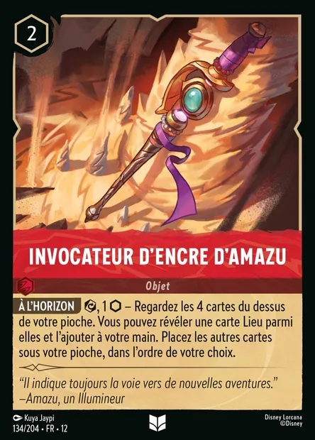 Invocateur d'Encre d'Amazu, carte Disney Lorcana CH12-134 — extension Contrées Inconnues