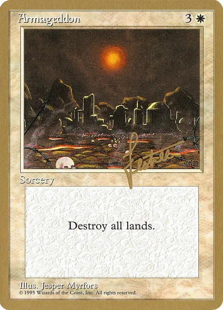 Armageddon, Magic card PTC bl5 — Pro Tour Collector Set set