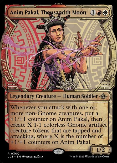 Anim Pakal, Thousandth Moon, Magic card LCI 300 — The Lost Caverns of Ixalan set