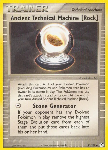 Ancient Technical Machine [Rock], Pokémon card HL 85 — Hidden Legends set