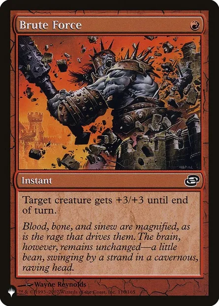 Brute Force, Magic card PLST PLC-116 — The List set
