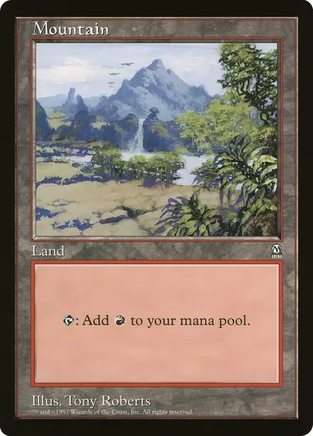 Montagne, carte Magic OLEP 4 — extension Oversized League Prizes
