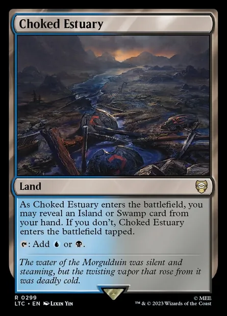 Choked Estuary, Magic card LTC 299 — Tales of Middle-earth Commander set
