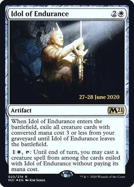 Idol of Endurance, Magic card PM21 23s — Core Set 2021 Promos set