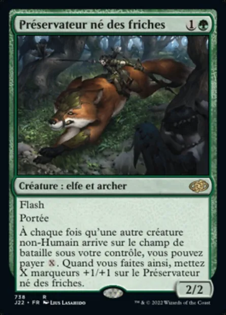 Préservateur né des friches, carte Magic J22 738 — extension Jumpstart 2022