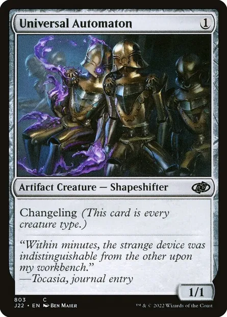 Universal Automaton, Magic card J22 803 — Jumpstart 2022 set