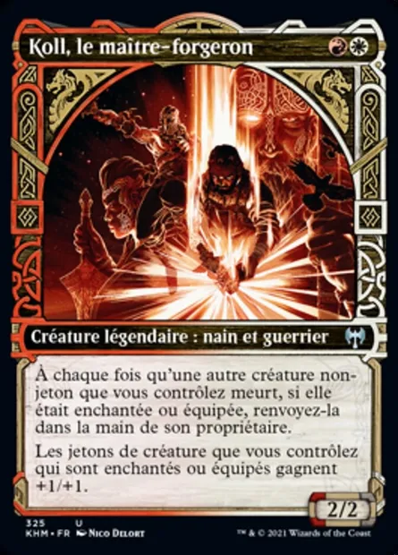 Koll, le maître-forgeron, carte Magic KHM 325 — extension Kaldheim
