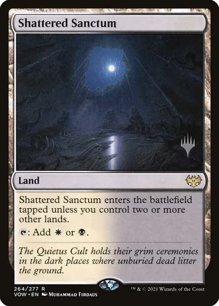 Shattered Sanctum, Magic card PVOW 264p — Innistrad: Crimson Vow Promos set