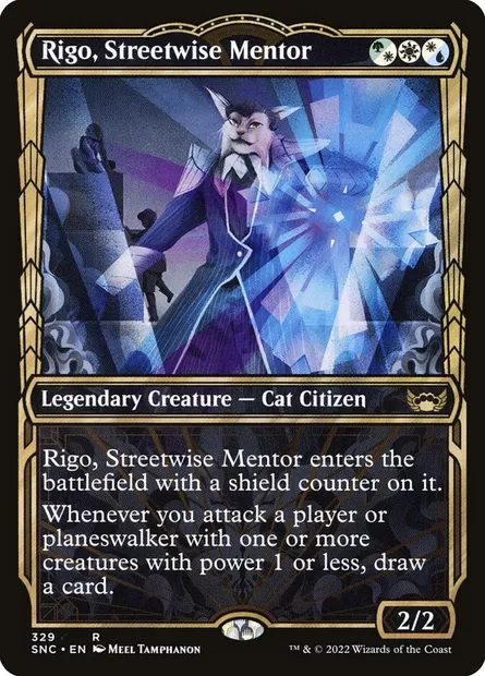 Rigo, Streetwise Mentor, Magic card SNC 329 — Streets of New Capenna set