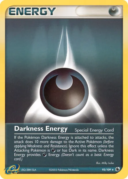 Darkness Energy, Pokémon card RS 93 — Ruby & Sapphire set