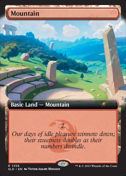 Mountain, Magic card SLD 1359 — Secret Lair Drop set