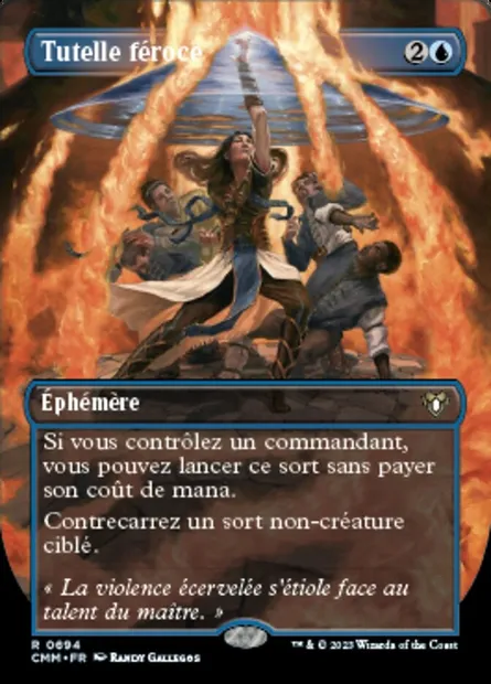 Tutelle féroce, carte Magic CMM 694 — extension Commander Masters