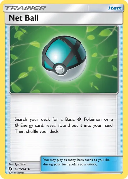 Net Ball, Pokémon card LOT 187 — Lost Thunder set