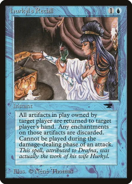 Hurkyl's Recall, Magic card ATQ 10 — Antiquities set