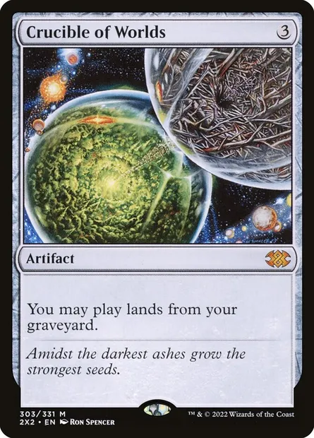 Crucible of Worlds, Magic card 2X2 303 — Double Masters 2022 set
