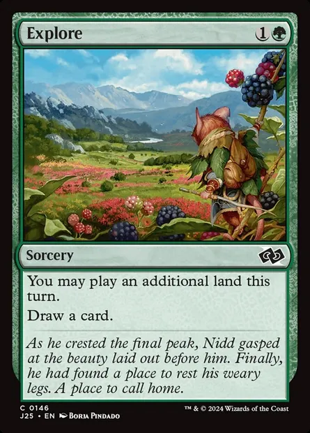 Explore, Magic card J25 146 — Foundations Jumpstart set