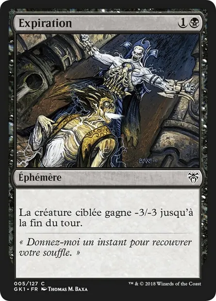 Expiration, carte Magic GK1 5 — extension GRN Guild Kit