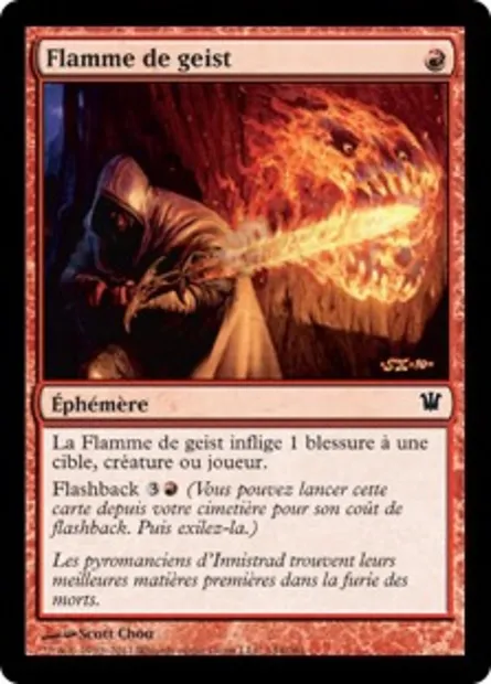 Flamme de geist, carte Magic ISD 144 — extension Innistrad