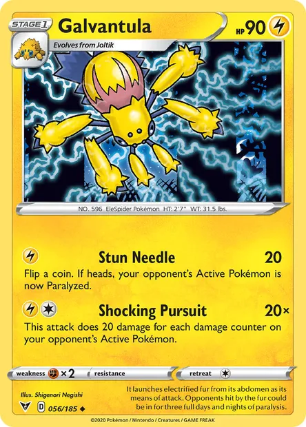 Galvantula, Pokémon card VIV 56 — Vivid Voltage set