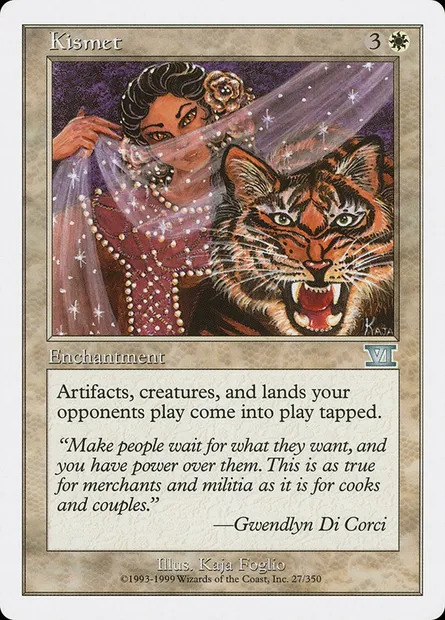 Kismet, Magic card 6ED 27 — Classic Sixth Edition set