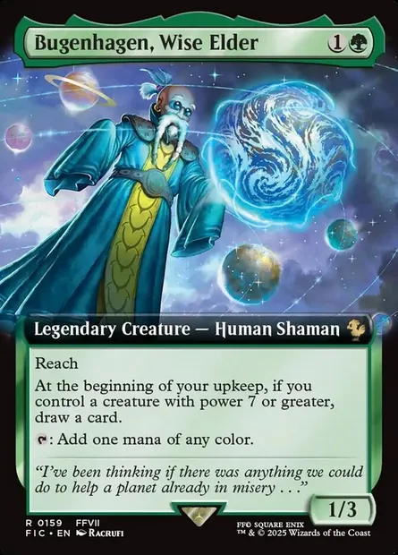 Bugenhagen, Wise Elder, Magic card FIC 159 — Final Fantasy Commander set