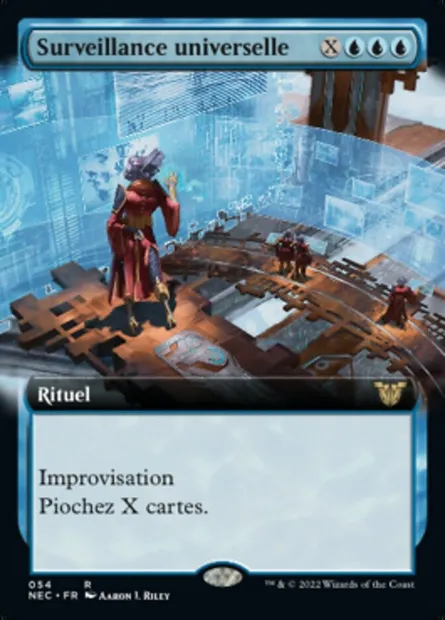 Surveillance universelle, carte Magic NEC 54 — extension Neon Dynasty Commander